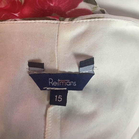 Reitmans oversized floral semi-sheer sleeveless midi dress size 15 - Picture 8 of 9